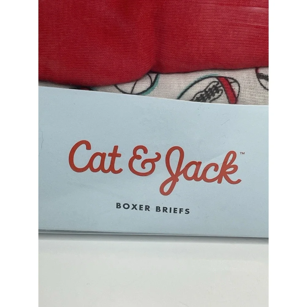Cat & Jack Boxer Briefs Boys 7 Pack Sport Solid Print Size S (6/7) Underwear